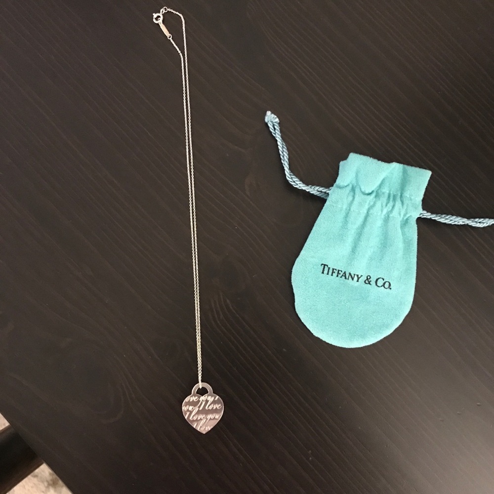 Tiffany&Co Sterling Silver I love you necklace